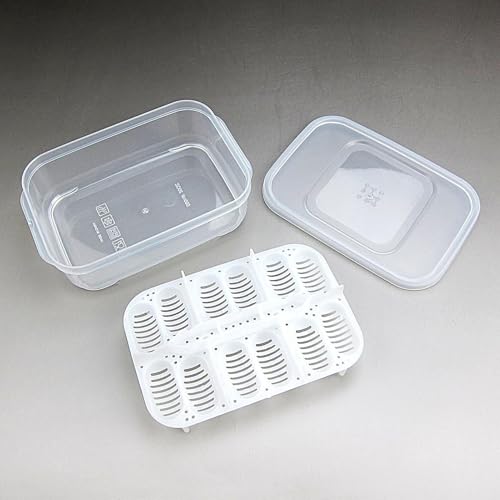 Reptile Incubation Egg Trays Incubation Box Hatching Case Hatching Tray | 16 Grids Transparent Reptile Incubator for Snake Lizard Turtle Gecko Chameleon Bearded Dragon Leopard Gecko Egg Incubation - color: TO