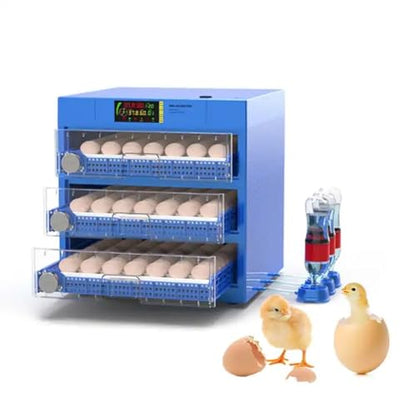 192 Eggs Automatic Chicken Incubators, Farm Poultry Hatcher Machine, LED High-Efficiency Automatic Egg Turning & Temperature Control, for Hatching Chicken Duck Goose Birds - color: 192 Eggs