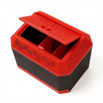 Escape-Proof Dubia Roach Enclosure - Ventilated Insect Breeding Box for Mealworms & Crickets - Light Blocking Reptile Feeder Habitat with Easy-to-Clean Drawer Base