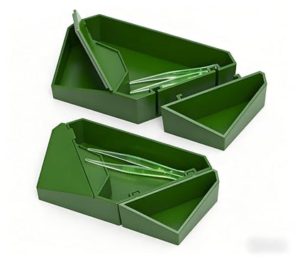 Multifunctional Detachable Reptile Food & Water Bowl + Luminous Tweezers, Reptile Breeding Kit for Geckos and Lizards