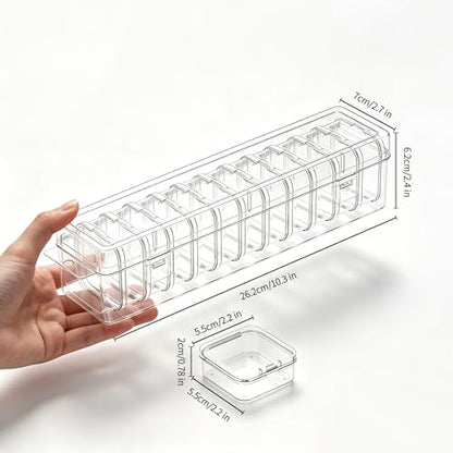 Bead Organizer Box, 13 Pcs Compartments Clear Plastic Storage Containers Set for Bracelet Making DIY, Jewelry, Small Parts - size: 13 Compartments