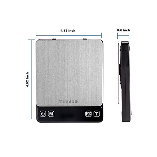 500g Precision Digital Pocket Scale, 0.01g Resolution, Includes a Calibration Weight