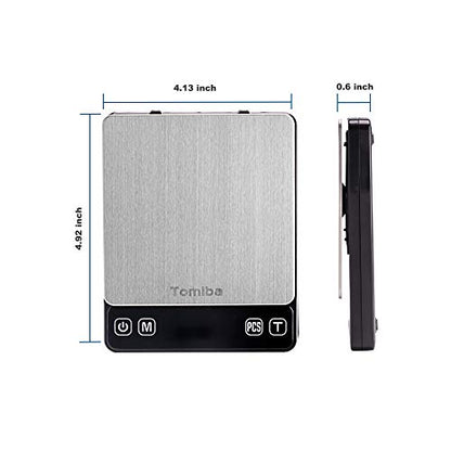 500g Precision Digital Pocket Scale, 0.01g Resolution, Includes a Calibration Weight