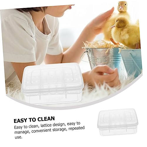 Reptile Egg Incubator Box for Snakes Lizards and Turtles Lightweight Plastic Hatching Case with Transparent Design for Observation and Air Circulation