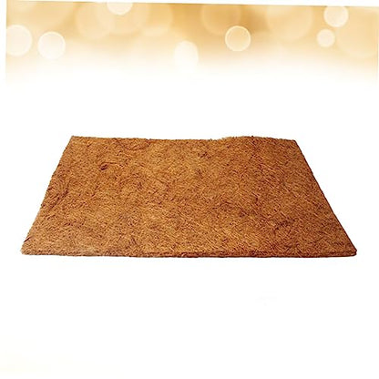 VANZACK Coconut Fiber Mat for Reptile Tank Substrate Liner for Lizard Turtle Bedding Accessories 50x30cm Bedding - size: Size 1