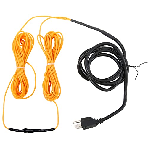 Soil Heating Cable 49 Ft Electric Soil Warming Cable Greenhouse Plant Soil Heater Cable Keep Soil Warm for Soil, Garden, Cold Frame - size: 49ft