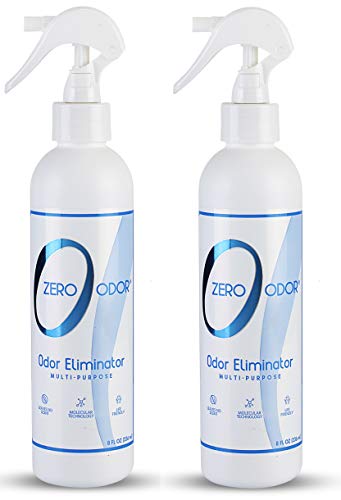 Zero Odor - Multi-Purpose Strong Odor Eliminator for Home, Office, Car, Bathroom, Hotel, Room Deodorizer, and Odor Neutralizer, 8oz Two Pack - size: 8 Fl Oz (Pack of 2)