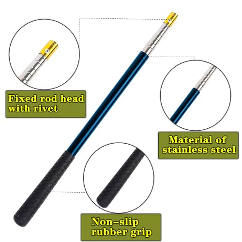 22" 64" Snake Hook Reptile Catcher Stick Tongs Rattlesnakes Grabber Pick-up Handling Tool Kit for Catching Controlling or Moving Python Copperhead (Small Snake Hook - Blue) - color: Small Snake Hook - Blue