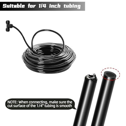 30 Pack Quick Connect 1/4" Drip Irrigation Coupling Connectors, Universal Straights Fitting for 1/4 Inch Irrigation Tubing, Leak Free Fittings for Sprinkler or Drip Irrigation System - size: 30PCS 1/4" Coupling Connectors