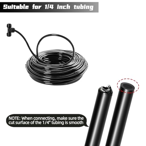 30 Pack Quick Connect 1/4" Drip Irrigation Tee Connectors, Universal Tee Fitting for 1/4 Inch Irrigation Tubing, Leak Free Fittings for Sprinkler or Drip Irrigation System - size: 30PCS Tee Connectors