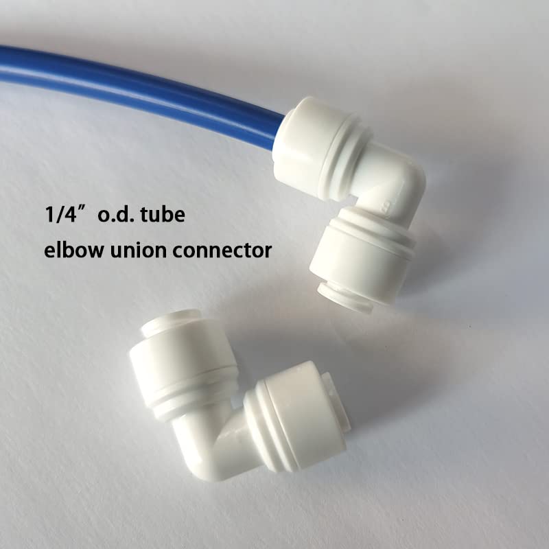 Malida 1/4 inch O.D. Length 32.8ft(10 meters) RO Water Tubing, Hose Pipe for RO Water purifiers System,+ 1/4 O.D quick connector 10pcs