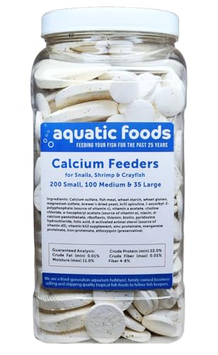 Calcium Feeders Small-Medium-Large Disks... 335ct Large Jar - size: 335 Count (Pack of 1)