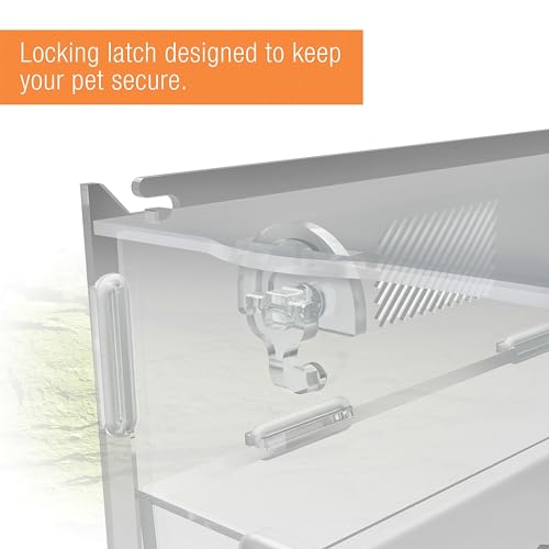 Zilla Micro Habitat Terrarium, Terrestrial, with Locking Latch, for Isopods, Spiders, Insects, Large - size: Large, style: Terrestrial