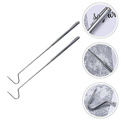 Cabilock 2pcs Telescoping Snake Reptile Catchers Lightweight Hook for Safe Handling of Snakes and Lizards Portable Catching Tools for Outdoor Use
