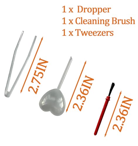 2 PCS Jumping Spider Feeding Dish, Tiny Food Dishes Water Dish with Tweezers，Eyedropper and Cleaning Brush for Jumping Spider, Tarantula and Other Small Pets, Half Round