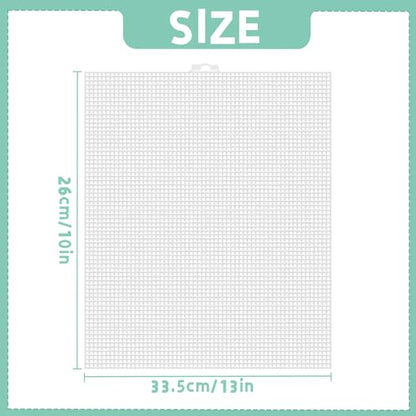 2 PCS Aquarium Fish Tank Divider Plastic Grid Divider Clear Cuttable Grid Plate Fish Tank Isolation with Bracket Fish Tank Separator for Betta Fish Tank Aquarium Terrarium 13 x 10 Inch