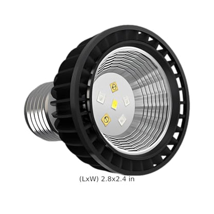Reptile Light Bulb UVB 5.0, 3W Full Spectrum UVA UVB Light for Reptiles, E27 Base, Aluminum Shell, Low Power Consumption, Vitamin D3 Synthesis, 2.8 x 2.4 x 2.4 in