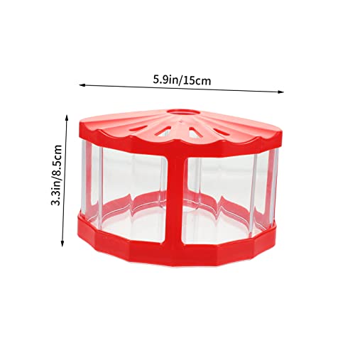 2pcs Small Fish Tanks Led Lights Mini Reptile Boxes for Desktop Aquariums for Betta Fish and Aquatic Plants Convenient and Easy to Clean