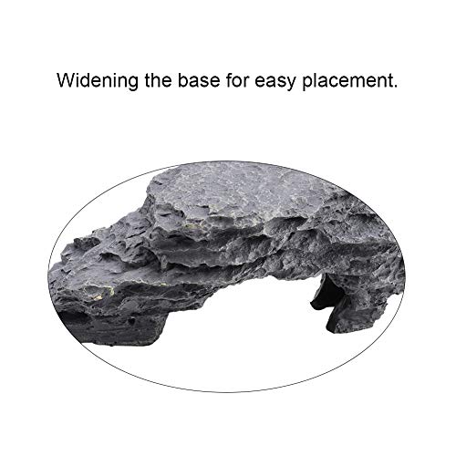 Reptile Ramp Basking Rock, Basking for Aquatic Turtles, Reptile Hides and Caves for pet, Rocks for Reptile Terrarium, Resting Terrace Tortoise Climbing