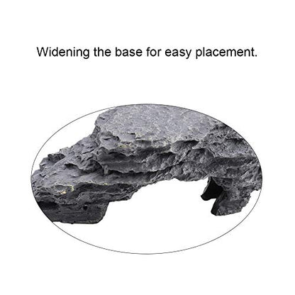 Reptile Ramp Basking Rock, Basking for Aquatic Turtles, Reptile Hides and Caves for pet, Rocks for Reptile Terrarium, Resting Terrace Tortoise Climbing