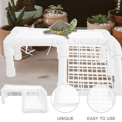 Turtle Basking Platform for Aquarium Climbing Ramp for Water Turtles Frogs and Lizards Tank Decoration and Rest Stand