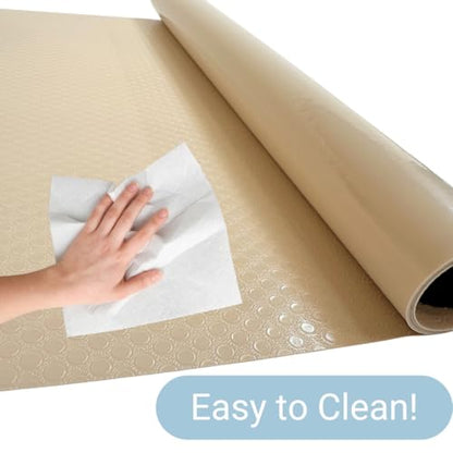 Reptile Tank Liner, 23.6" x 59", Bearded Dragon Gecko, Beige | Easily cut to fit 4'x2'x2' enclosure, 120 Gallon, Waterproof, Stain-Resistant, Terrarium Mat Substrate Carpet Bedding