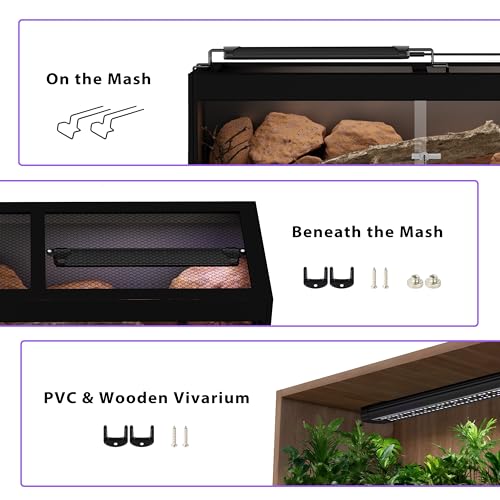 12W UVA UVB Reptile Light, Dimmable Controller UVB Light Bar | 16 Inch UVB LED Light Bulb for Reptile, Full Spectrum Reptile Lamp for Bearded Dragons, Snakes, Turtles, Gecko - size: 16 INCH