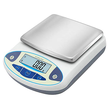 Lab Scale 3000gx0.01g High Precision Electronic Analytical Balance 0.01g Accuracy Laboratory Precision Digital Scientific Scale (3000g, 0.01g) - size: 3000g, with Calibration Weights