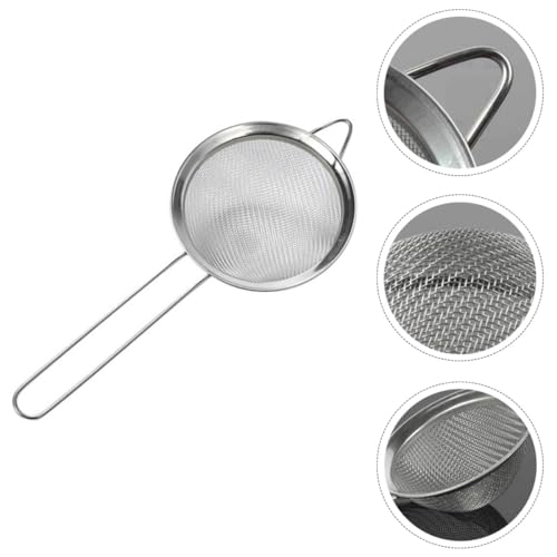 SUPVOX 2pcs Lizard Sand Shovel with Metal Mesh Sifter for Reptile Terrarium Cleaning, Fine Mesh Poop Sand Scooper Tool for Reptiles and Amphibians
