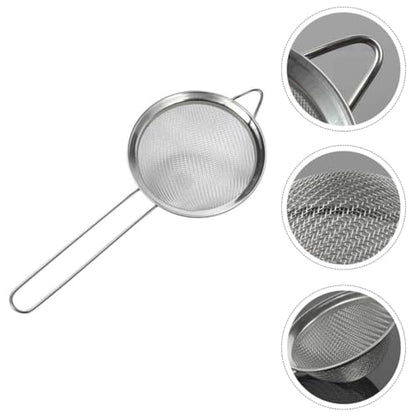 NUOBESTY 2pcs Reptiles Sand Shovel and Dung Filtering Mesh Scoop Metal Sieve for Reptile Box Cleaning and Substrate Sifting in Terrariums