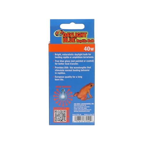 Zoo Med Daylight Blue Reptile Bulb - 40 Watts- Pack of 2