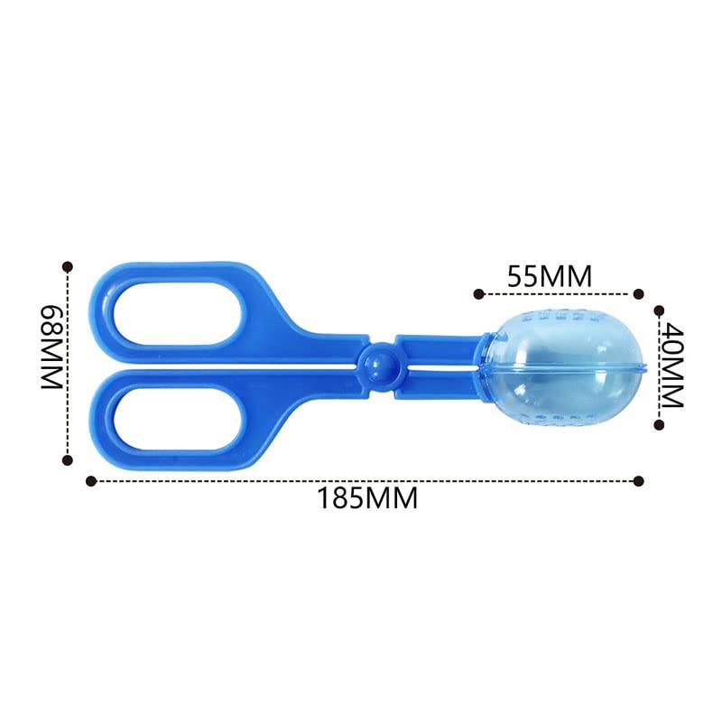 Ximimark 3 pcs Classic Aquarium Litter Blue Clear Reptile Poop Clamp Tool Kit New