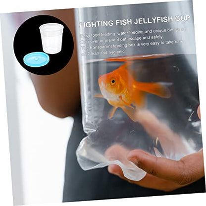 Reptile Feeding Box Plastic Escape Prevention Case | Betta Fish Use, Plastic Build, Compact Size for Breeding or Feeding, Simple Single-Piece Setup