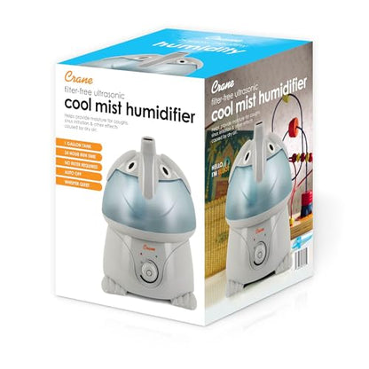 Crane Cute Animal Humidifier for Kids Bedroom and Nursery, Ultrasonic Cool Mist, 1 Gallon, Auto Shut Off, Cool Mist Humidifier - color: Elephant