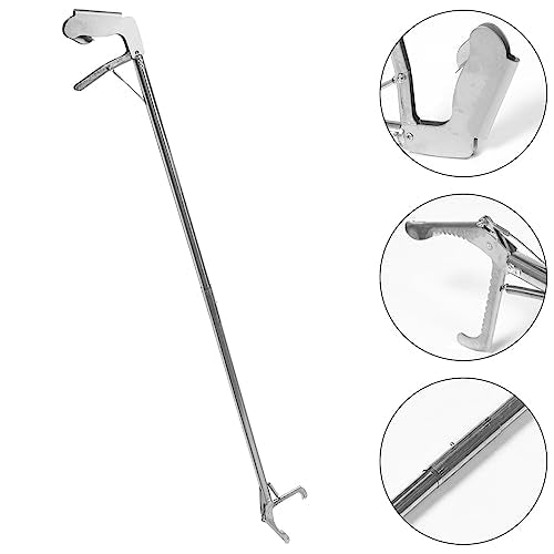 POPETPOP Snake Snake Grabber -up Handling Tool Retractable Snake Hook Snake Catcher Clip Metal Snake Tongs Reacher Trash Pickers up Grabber Elder Crab Stainless Steel Reptile