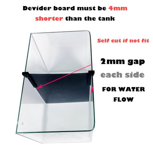 Aquarium Fish Tank Divider Holder - 2pcs Plastic Aquarium Plastic Divider Tray with Bracket Fish Tank Bottom Isolation Separator (Clear Board +White Bracket, 7.87 * 11.8") - color: Clear Board +White Bracket, size: 7.87*11.8"
