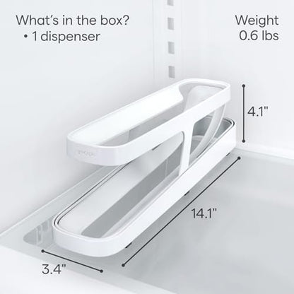 YouCopia RollDown™ Egg Dispenser, Space-Saving Rolling Eggs Dispenser and Organizer for Refrigerator Storage - size: Egg Dispenser, Space-Saving