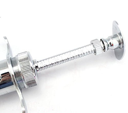 EatingBiting 20ml Reusable Stainless Steel Hypodermic Veterinary Animal Syringe Glass for Lab/Quality Stainless Steel/Simple Structure/with Locking Screws Simple Operation
