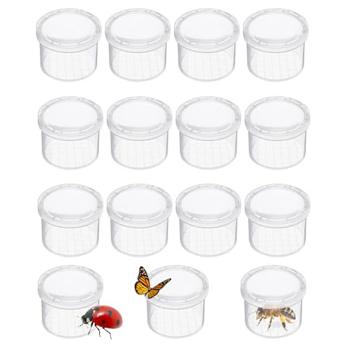 Bug Viewer Jars Critter Cage Magnifying Box 12 Pack | Insect Magnifier, Backyard Nature Exploration, Science Class Collection Entomology Class, Explorer Sample