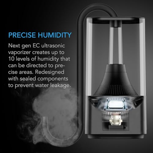 AC Infinity CLOUDFORGE T3, Plant Humidifier 4.5L with VPD Humidity Controls | 10-Level Precision Vaporizer, Extendable Targeting Hose and No-Leak Seal for Grow Tents - size: 4.5L Plant Humidifier