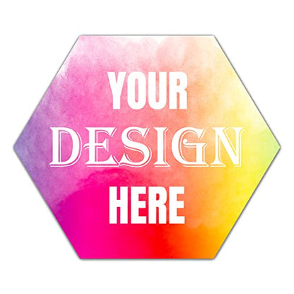100-500 Custom Stickers Personalized Labels, Customized Stickers with Any Image Logo and Text. Custom Stickers for Business LogoThank You Labels,etc. (Hexagon, 2.5 Inch) - color: Hexagon, size: 2.5 Inch