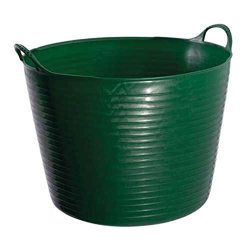 Red Gorilla Large Flexible Plastic Tub, Toy Storage, Laundry, Gardening & More, 38 Liter/10 Gallon, Green - color: Green