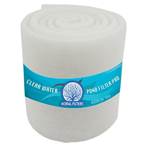 Premium Koi Pond Filter Media Roll - High-Efficiency Pond Filters for Outdoor Ponds, Reusable Fish Pond Filter Material,12" Wide by 6' by 1.25 Inches - Made in USA (PRO - Dye-Free - 6ft) - style: PRO - Dye-Free - 6ft