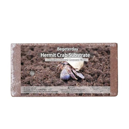 15oz Coco Coir Brick for Hermit Crab, Great Coconut Fiber for Sand Blends, Hermit Crab Accessories