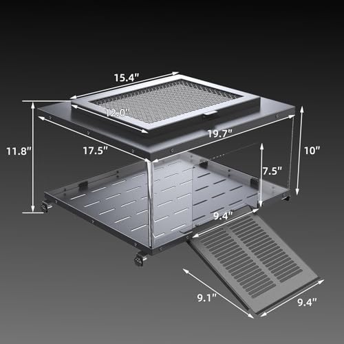 Erinnyees Turtle Basking Platform for Aquatic Turtles, Stainless Steel Large Turtle Dock with Extended Ramp & Flip-Open Mesh Door,Fits 18.5-21'' Wide Aquariums, Extra Large - size: EXTRA LARGE(Fits Tank Width 18.5"-21")