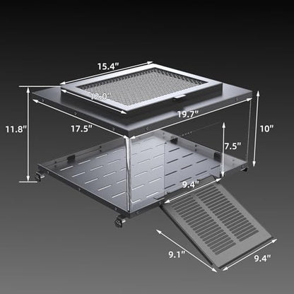 Erinnyees Turtle Basking Platform for Aquatic Turtles, Stainless Steel Large Turtle Dock with Extended Ramp & Flip-Open Mesh Door,Fits 18.5-21'' Wide Aquariums, Extra Large - size: EXTRA LARGE(Fits Tank Width 18.5"-21")