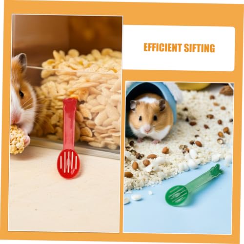 balacoo 32pcs Small Pet Scoop for Cage Cleaning and Sandbox Cleaning with Smooth Rounded Edges, Plastic Material, Efficient Waste Removal Tool for Small Pets and Reptiles