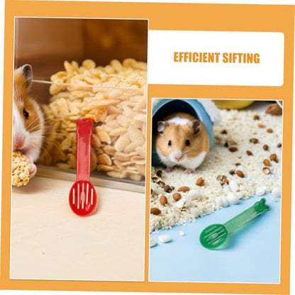 balacoo 32pcs Small Pet Scoop for Cage Cleaning and Sandbox Cleaning with Smooth Rounded Edges, Plastic Material, Efficient Waste Removal Tool for Small Pets and Reptiles