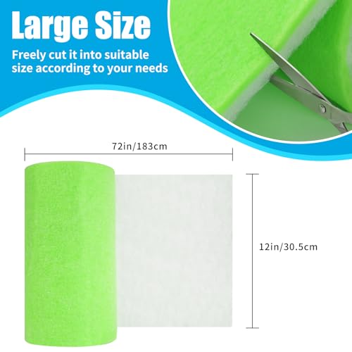 AQUANEAT Aquarium Filter Media Pad Dual Density Bonded Filter Floss Roll Cut to Fit for Fish Tank Canister Filter 72" x 12” x 3/4-1”