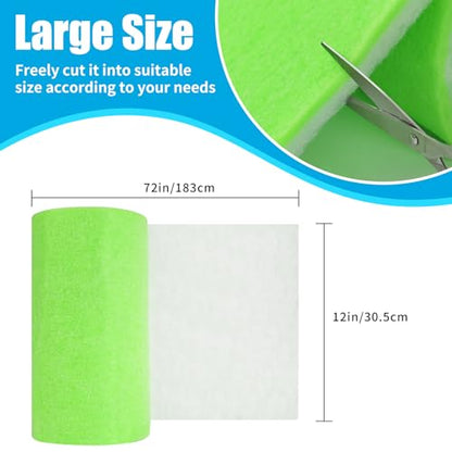 AQUANEAT Aquarium Filter Media Pad Dual Density Bonded Filter Floss Roll Cut to Fit for Fish Tank Canister Filter 72" x 12” x 3/4-1”
